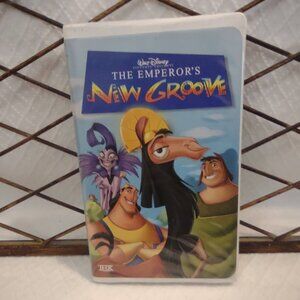 Disney Emperor's New Groove VHS 2000 Kuzco Yzma Clam Shell Case Animated 2000s
